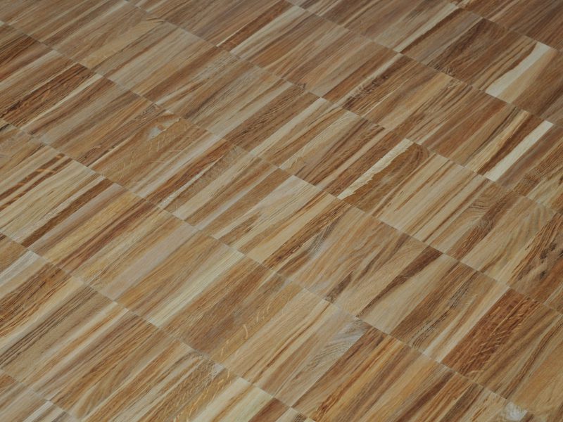 Mosaikparkett Brauneiche Parallelverband im Foyer eines Theaters